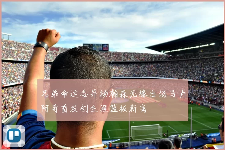 兄弟命运各异杨瀚森无缘出场马卢阿奇首发创生涯篮板新高
